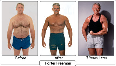 Porter Freeman's Before and After Photos from the 1997 EAS Physique Transformation Challenge (Body-for-LIFE)